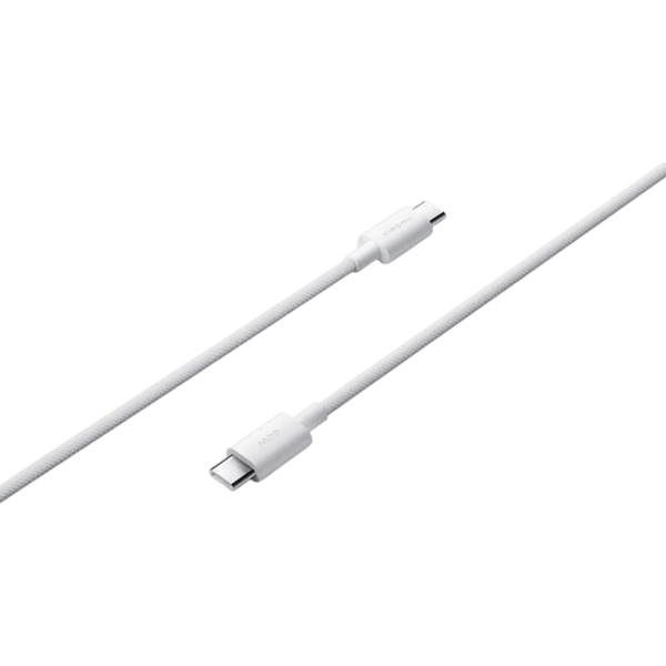 Cablu pentru telefon 3A Braided Xiaomi USB Type-C + USB Type-C 1 m / White photo 1