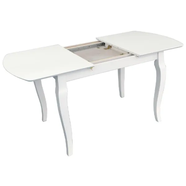 Set masă și scaune Evelin HV-29V + 4 YTC-064Wh UF910-01 Dreptunghiulară / Lemn / White photo 3
