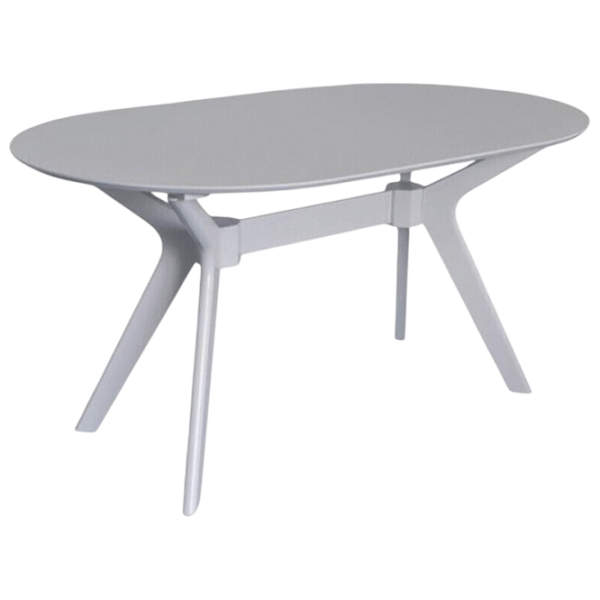 Set masă și scaune Evelin Raffles Oval + 6 YTC-064Wh BJORN24 Ovală / MDF / White photo 2