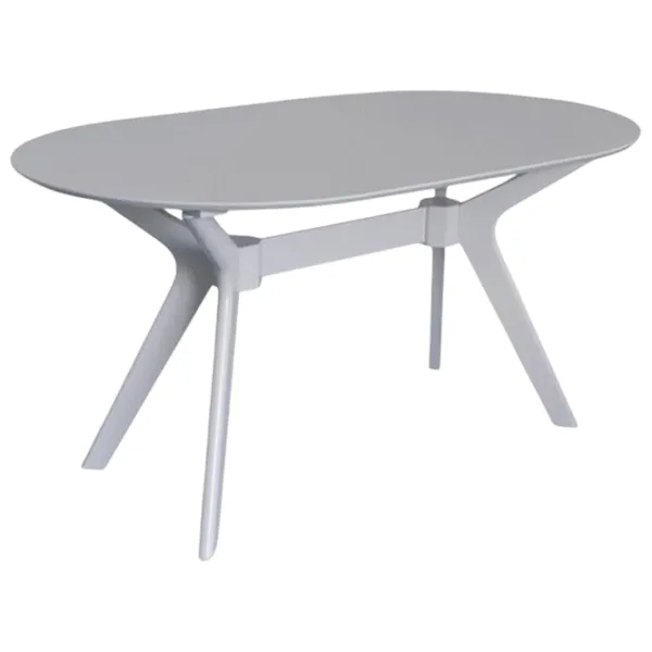Set masă și scaune Evelin Raffles Oval + 6 YTC-064Wh UF910-01 Ovală / MDF / White photo 2