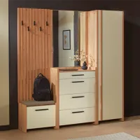 Dulap pentru antreu Ambianta Solaris PAL / Stejar artisan