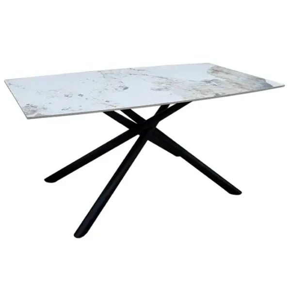 Masă de bucătărie fixă Ambianta DT-09 MDF/ White photo 1