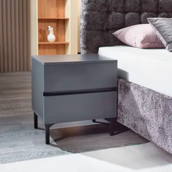 Тумбочки Ambianta RIO NEW 55 x 39.5 x 54см / ДСП / Графитовый photo 1