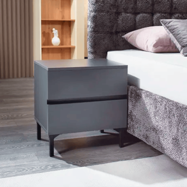 Тумбочки Ambianta RIO NEW 55 x 39.5 x 54см / ДСП / Графитовый photo 1