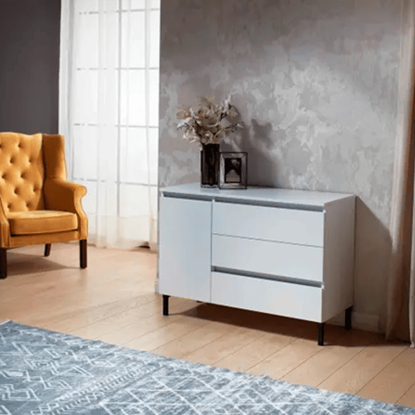 Comodă Ambianta RIO NEW 81 x 45.3 x 110.2 / PAL / Alb photo 1