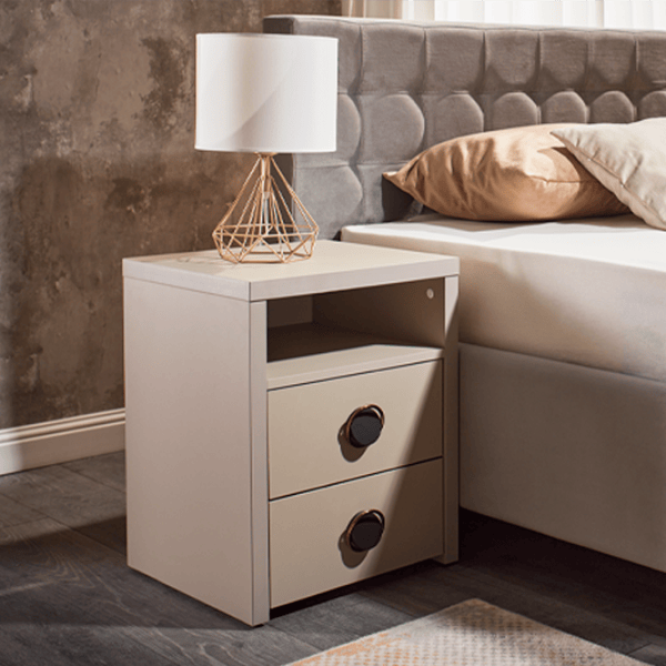 Тумбочки Ambianta Onyx 60 x 45 x 45см / ЛДСП / Бежевый photo 1
