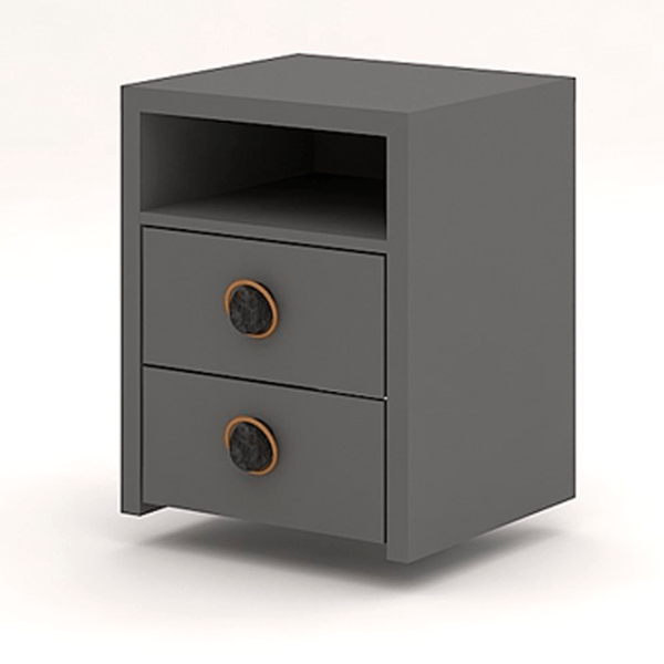 Тумбочки Ambianta Onyx 60 x 45 x 45см / ЛДСП / Серый photo 1