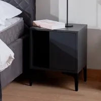 Тумбочки Ambianta Cezar 50 x 35 x 40см / ЛДСП / Графитовый