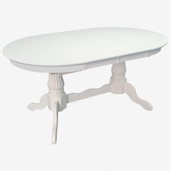 Set masă și scaune Evelin HV-33V + 6 YTC-055Wh UF885-03 Ovală / MDF / White photo 2
