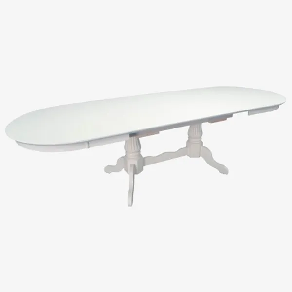 Set masă și scaune Evelin HV-33V + 6 YTC-055Wh UF885-03 Ovală / MDF / White photo 3
