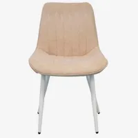 Обеденные стол со стульями Evelin HV-33V + 6 YTC-055Wh UF885-03 Овальная / МДФ / Белый photo 4