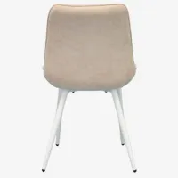 Обеденные стол со стульями Evelin HV-33V + 6 YTC-055Wh UF885-03 Овальная / МДФ / Белый photo 5