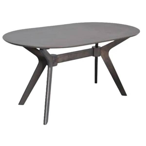 Set masă și scaune Evelin Raffles Oval + 6 YTC-080Wo BLUVEL38 Ovală / MDF / Antique Grey photo 2