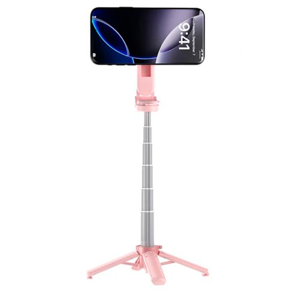 Селфи палка XO SS29 Bluetooth / Розовый photo 2
