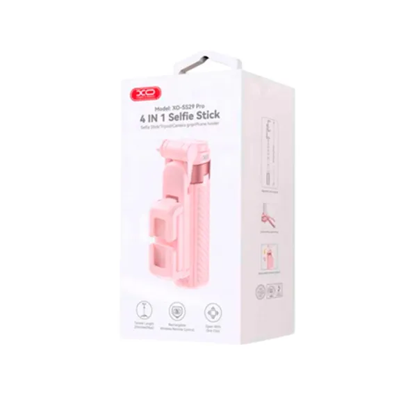 Селфи палка XO SS29 Bluetooth / Розовый photo 3