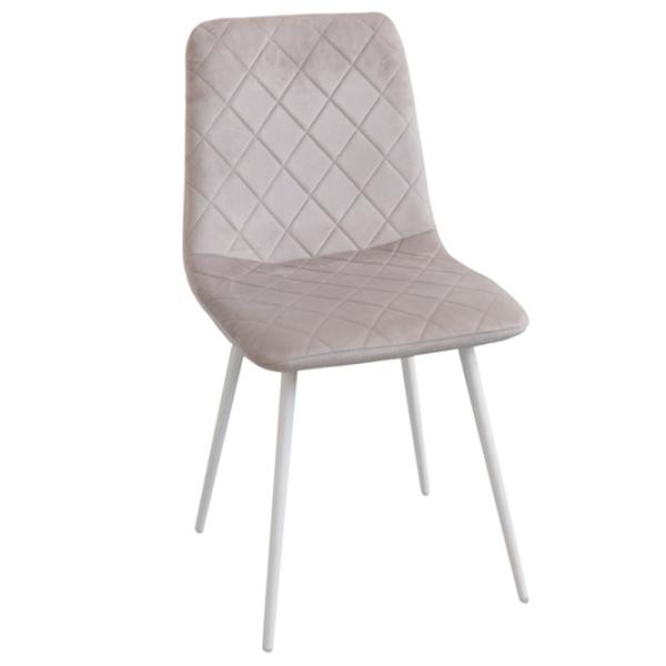 Scaun de bucătărie DecoPrim Orlando Catifea DC-6002 Catifea/ Gray White photo 1