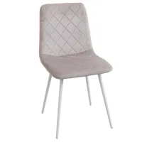 Scaun de bucătărie DecoPrim Orlando Catifea DC-6002 Catifea/ Gray White