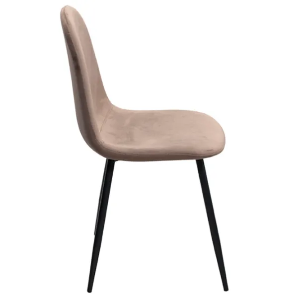 Scaun de bucătărie DecoPrim C-710 Stofă/ Beige Black photo 4