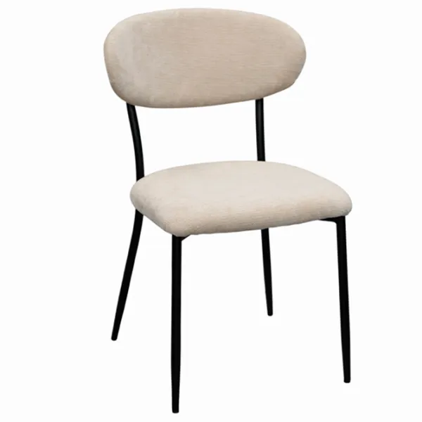 Scaun de bucătărie DecoPrim Angus Stofă/ Beige Black photo 1