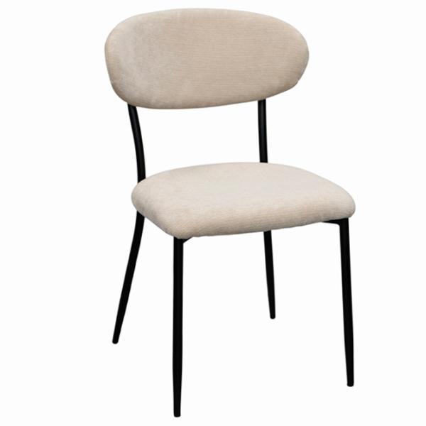 Scaun de bucătărie DecoPrim Angus Stofă/ Beige Black photo 1