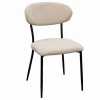 Scaun de bucătărie DecoPrim Angus Stofă/ Beige Black
