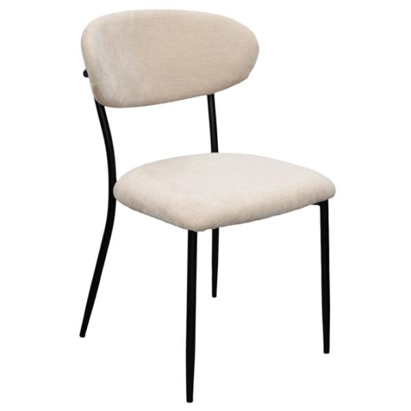 Scaun de bucătărie DecoPrim Angus Stofă/ Beige Black photo 2