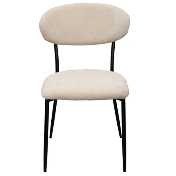 Scaun de bucătărie DecoPrim Angus Stofă/ Beige Black photo 3