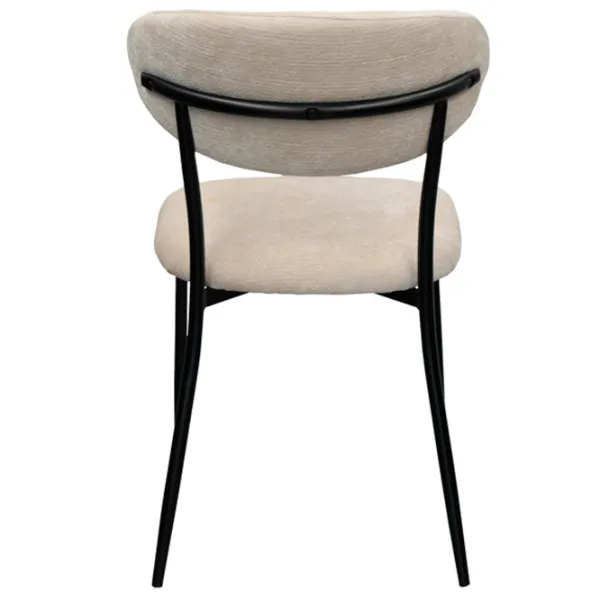 Scaun de bucătărie DecoPrim Angus Stofă/ Beige Black photo 4