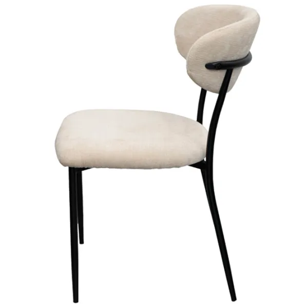 Scaun de bucătărie DecoPrim Angus Stofă/ Beige Black photo 5