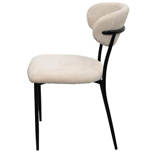 Scaun de bucătărie DecoPrim Angus Stofă/ Beige Black photo 5