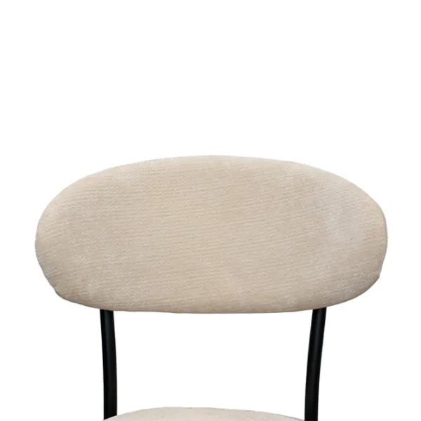 Scaun de bucătărie DecoPrim Angus Stofă/ Beige Black photo 6