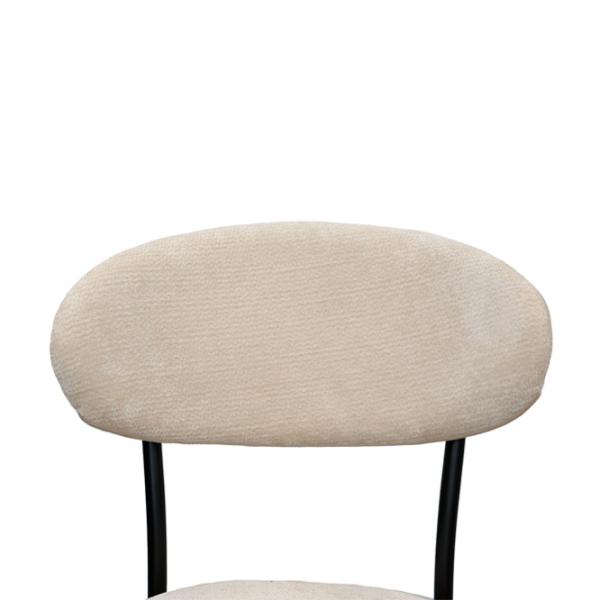 Scaun de bucătărie DecoPrim Angus Stofă/ Beige Black photo 6