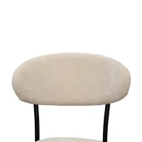 Scaun de bucătărie DecoPrim Angus Stofă/ Beige Black photo 6