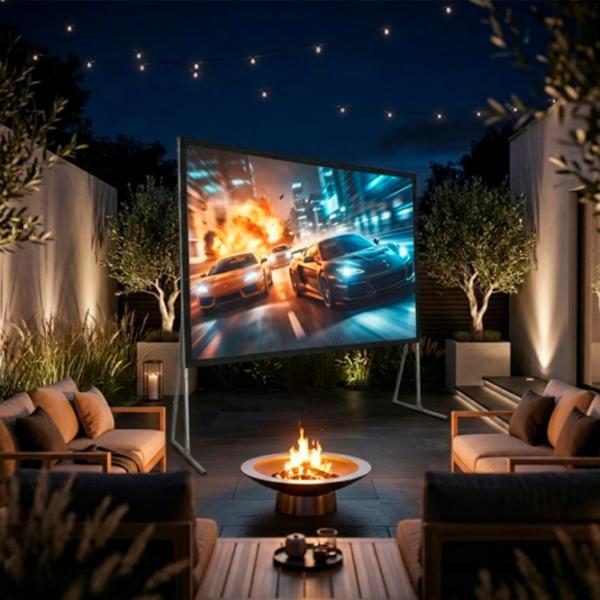 Ecran pentru proiector Reflecta Portable Floor Screen 149.4 cm / 265.5 cm / Pe podea / Black photo 5