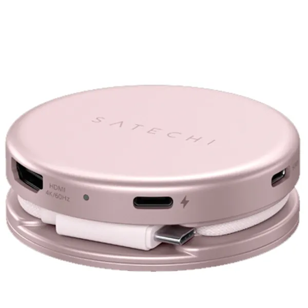 Multiport Adapter Satechi OntheGo 5-in-1 USB Type-C / Blush photo 3