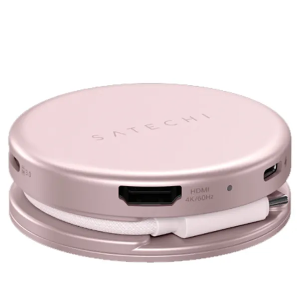 Multiport Adapter Satechi OntheGo 5-in-1 USB Type-C / Blush photo 5