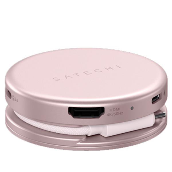 Multiport Adapter Satechi OntheGo 5-in-1 USB Type-C / Blush photo 5