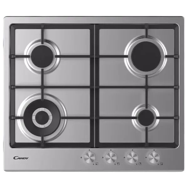Plită încorporabilă pe gaz Candy CHG6BF4WPX Inox / Inox photo 1