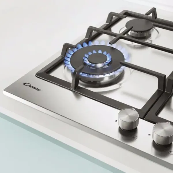 Plită încorporabilă pe gaz Candy CHG6BF4WPX Inox / Inox photo 4