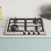 Plită încorporabilă pe gaz Candy CHG6BF4WPX Inox / Inox photo 5