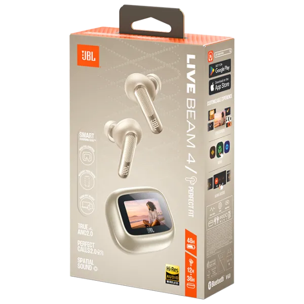 Наушники JBL Live Beam 4 Шампанское Беспроводные/ Персональный photo 10