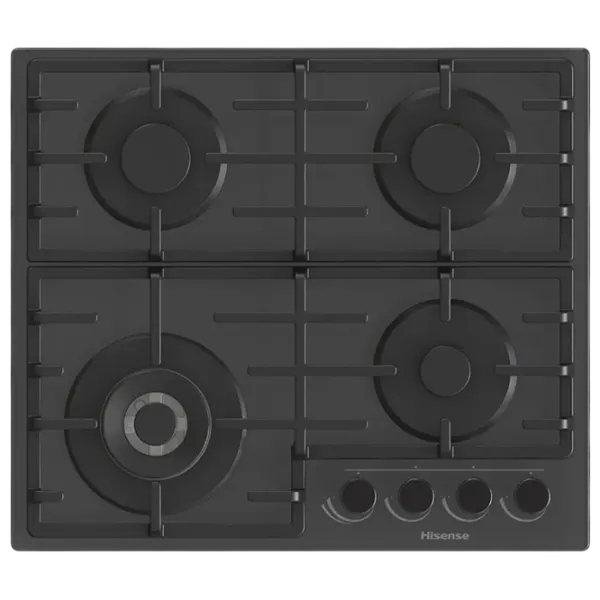 Plită încorporabilă pe gaz Hisense GG663B Sticlă călită / Black photo 1