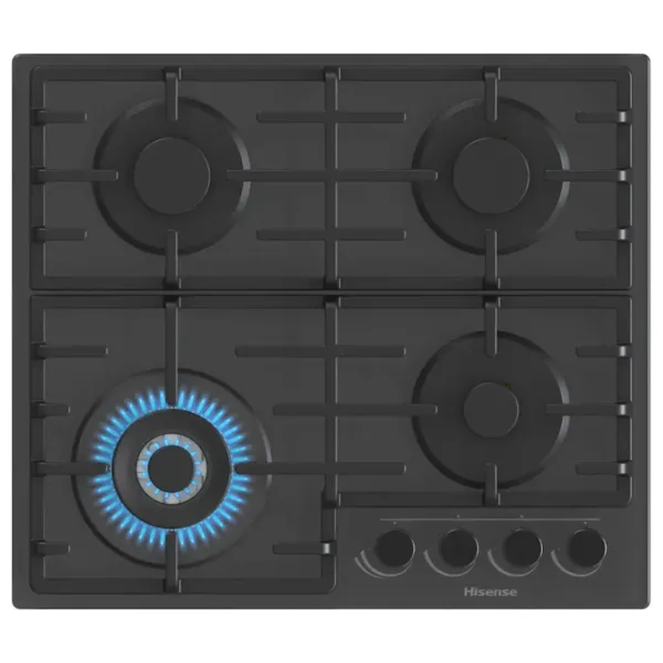 Plită încorporabilă pe gaz Hisense GG663B Sticlă călită / Black photo 2