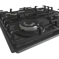 Plită încorporabilă pe gaz Hisense GG663B Sticlă călită / Black photo 4