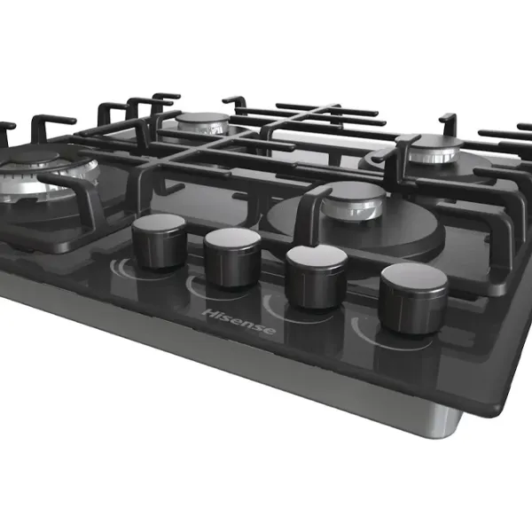 Plită încorporabilă pe gaz Hisense GG663B Sticlă călită / Black photo 5