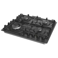 Plită încorporabilă pe gaz Hisense GG663B Sticlă călită / Black photo 7