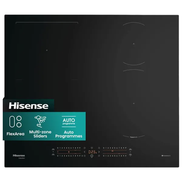 Газовая варочная панель Hisense HI6432BSCWF Стеклокерамика / Черный photo 1