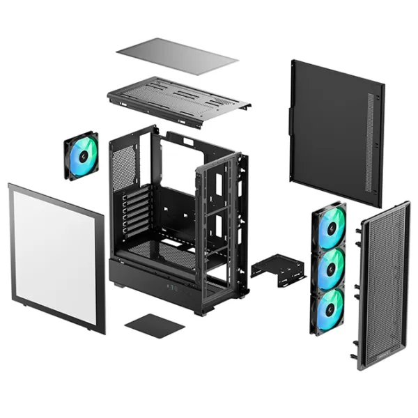 Carcasă Deepcool CC550 4F Mid Tower / Black photo 11