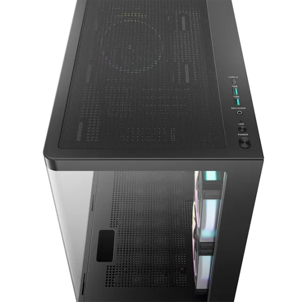 Carcasă Deepcool CG380U 3F Mini Tower / Black photo 5