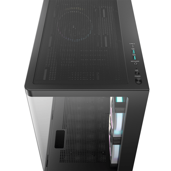 Carcasă Deepcool CG380U 3F Mini Tower / Black photo 5